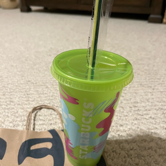 NEW! Starbucks Summer 2024 UV Color Changing Reusable Cold Cup With Straw 24 oz - Picture 8 of 8